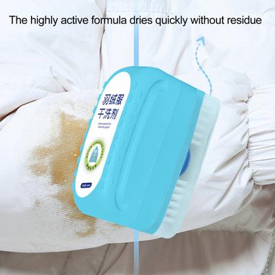 120ML Down Jacket Dry Cleaning Agent with Brush Wash Free Cleaning Brush Down Jacket Cleaner for Down Garments Dry Cleaning
