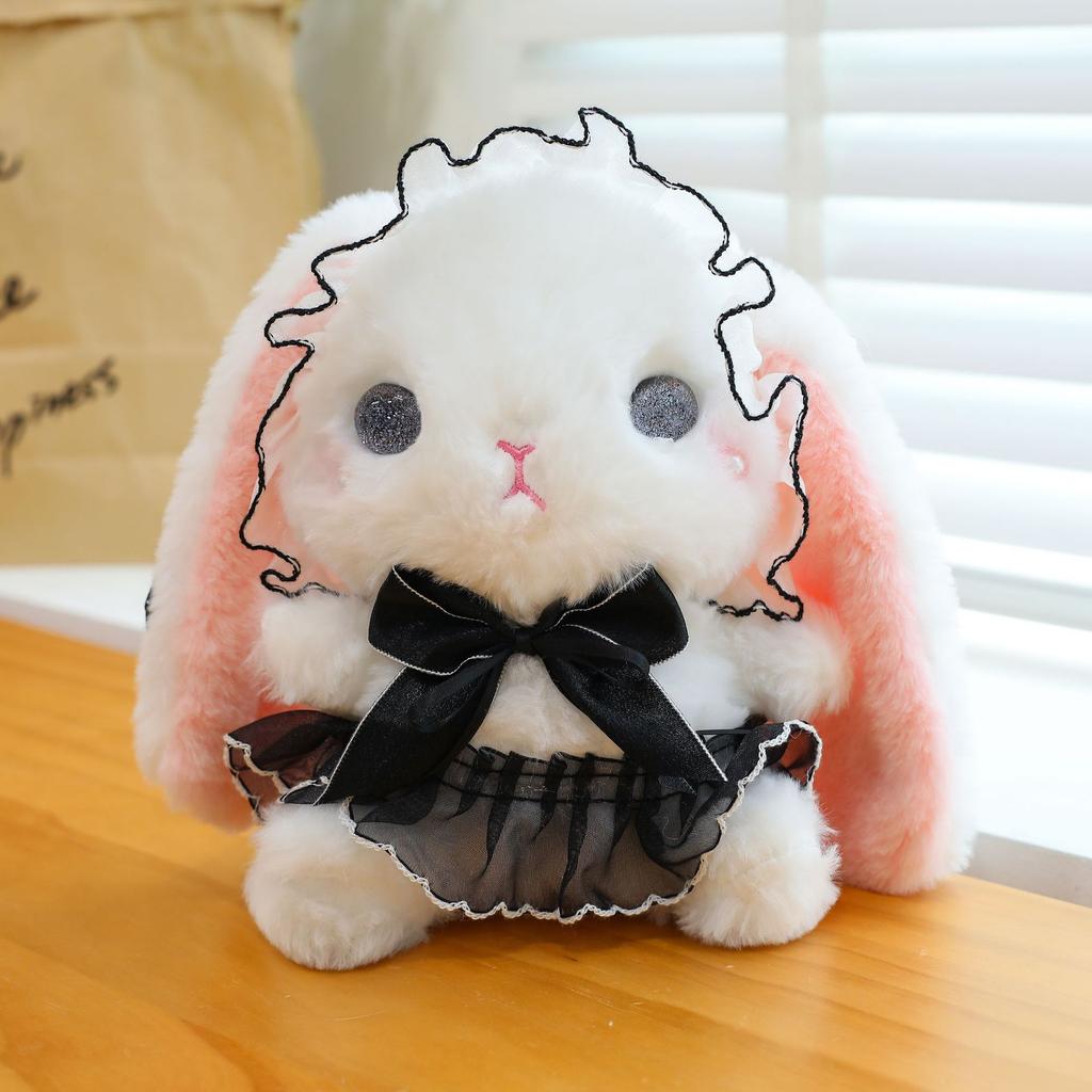 Cute and Funny Lolita Rabbit Backpack Japanese JK Style Girl's Heart Cute Little Rabbit Plush Bag Gift