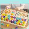 Wooden Montessori Educational Toy For Kids With Number And Clock Puzzle For Brain Development