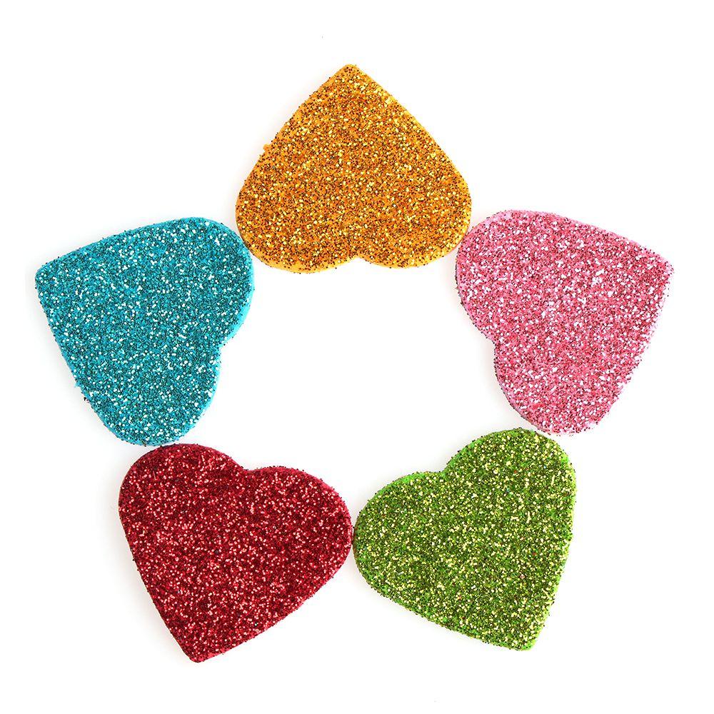 Crafts Heart Shapes Star Party Stickers Foam Glitter Wedding Decoration