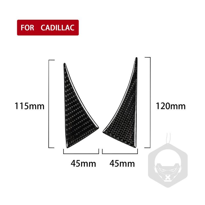 For Cadillac Ats 2013- Center Dashbaord Speedometer Trim Panel Cover Parts Soft Real Carbon Sticker Car Interior Accessories