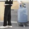 Moveable Wheels Cylinder Gas Bottle Mobile Bracket Gas Tank Bracket  Outdoor Indoor