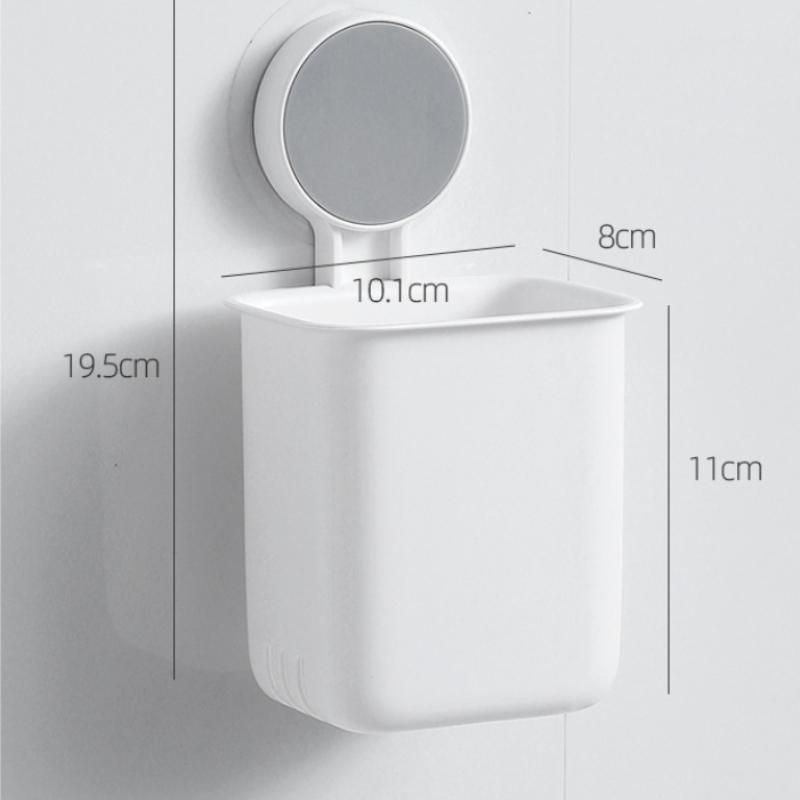 Portable Toothbrush Wall Mounted Drainage Storage Shelf No Punching Toothbrush Holder Bathroom Cosmetics Organizer Rack