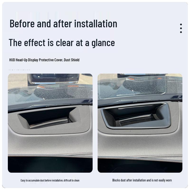 BMW X5L HUD Display Protective Cover: Curved 6D Design, Scratch-proof, Anti-reflective Interior Accessory.