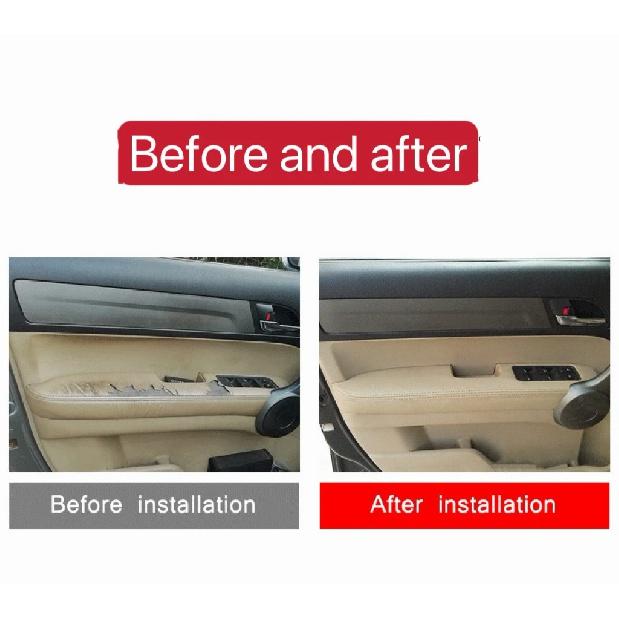 For Honda CRV CR-V 2007 2008 2009 2010 2011 Mikrofiberskinn Frontdørpanel Armlendeksel Beskyttende trim