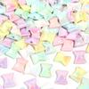 10pcs 17x21mm Acrylic Candy Beads Colorful Sweet Loose Spacer Beads For DIY Jewelry Making Necklace Bracelets Keychain Findings