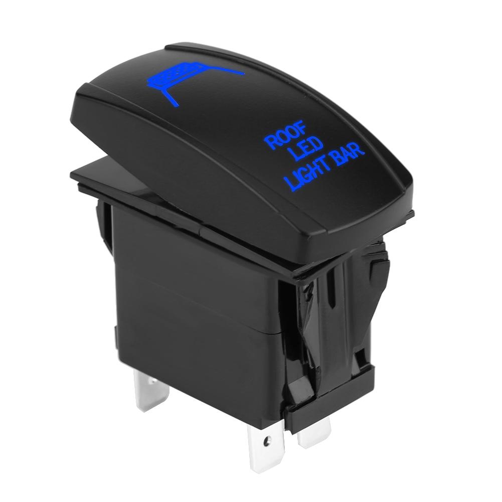 

DC 12V 24V Синяя светодиодная 5-контактная лазерная светодиодная балка на крышу Перекидной выключатель ВКЛ/ВЫКЛ для автомобиля, лодки, грузовика
