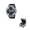 G-Shock GM Series Metal Evolution Silver Ring Small Cannon Waterproof Shock Resistant Anti-Magnetic Quartz Movement Resin Strap Men watches GM-110-1A
