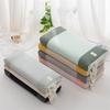 Class A Double-Color Striped Buckwheat Pillow - All-Cotton, Washed Cotton Core for Dormitory