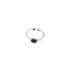 Yinruitai S925 Sterling Silver Rainbow Cartoon Smile Ring - Women's 2022 Trendy Niche Design