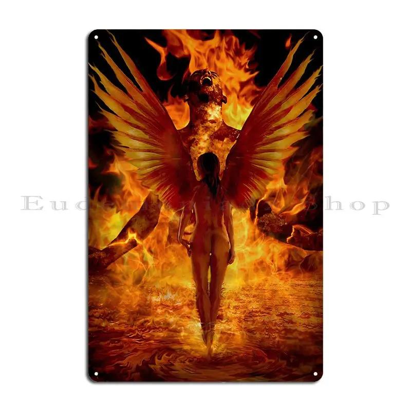 Through The Fire Cliff Metal Signs Funny Customize Custom Create Create Tin Sign Poster