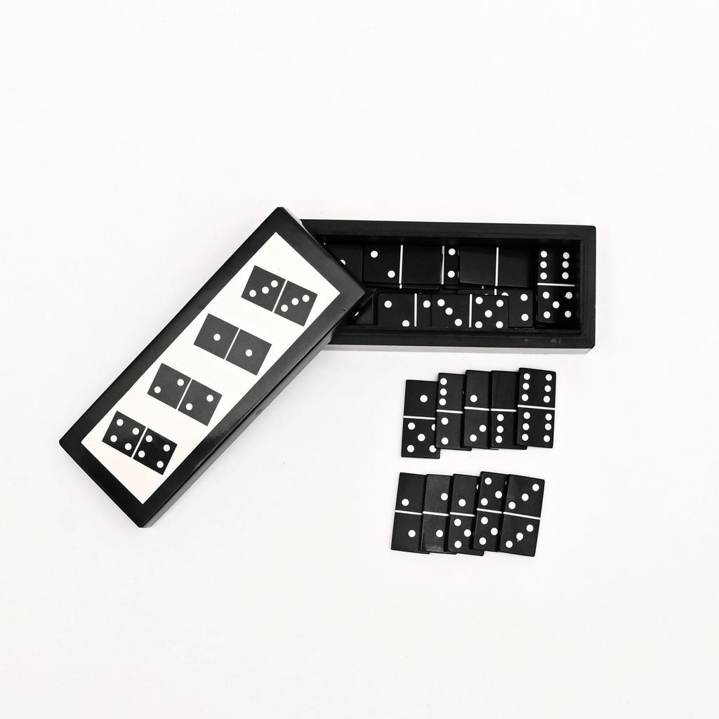 Black Resin Mdf Domino Box | Mdf Storage Case