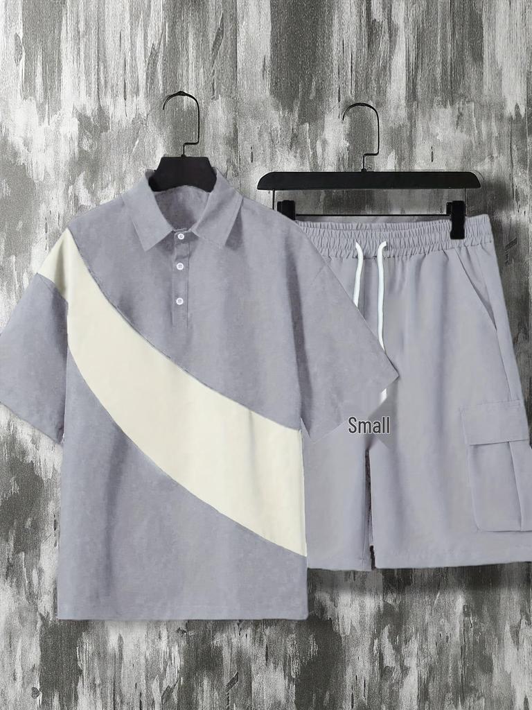 Summer Casual Sports Set - Short Sleeve & Shorts