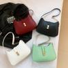 2024 Summer New Solid Color Simple Armpit Bag Street Style Pu Shoulder Bag