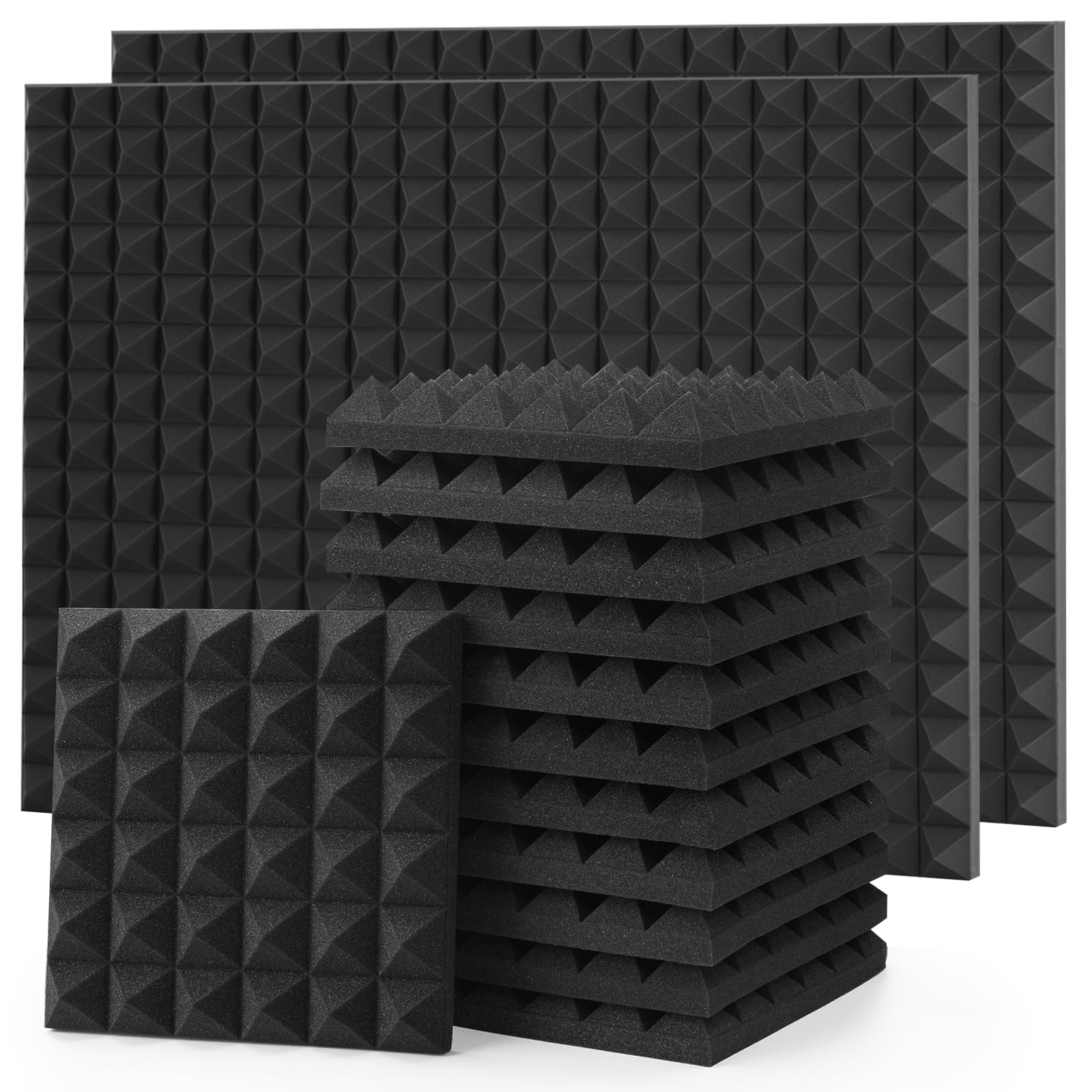 

Звукопоглинаючі панелі OWLKELA, 36 панелей, 30x30см, надтовсті 5см, звукопоглинаюча губка, у комплекті двосторонній скотч, шумозаглушення, музичний