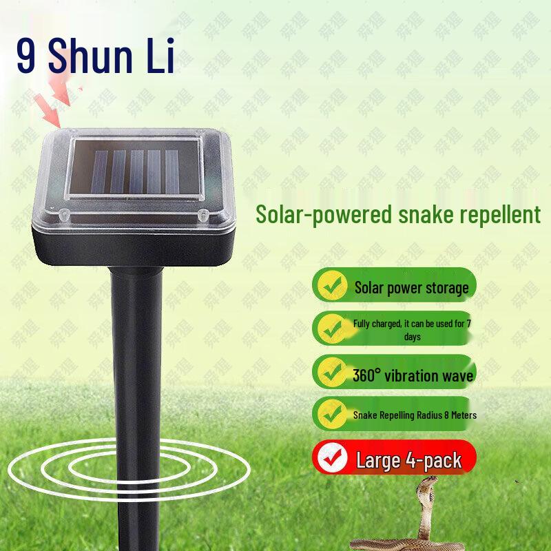Solar Ultrasonic Snake and Rodent Repeller