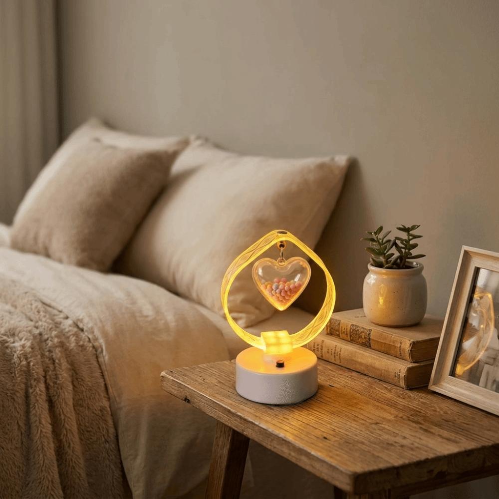 Fine Acrylic Material Warm Glow Desktop Decor Lamp Ambient Lighting Lamp  Study Table