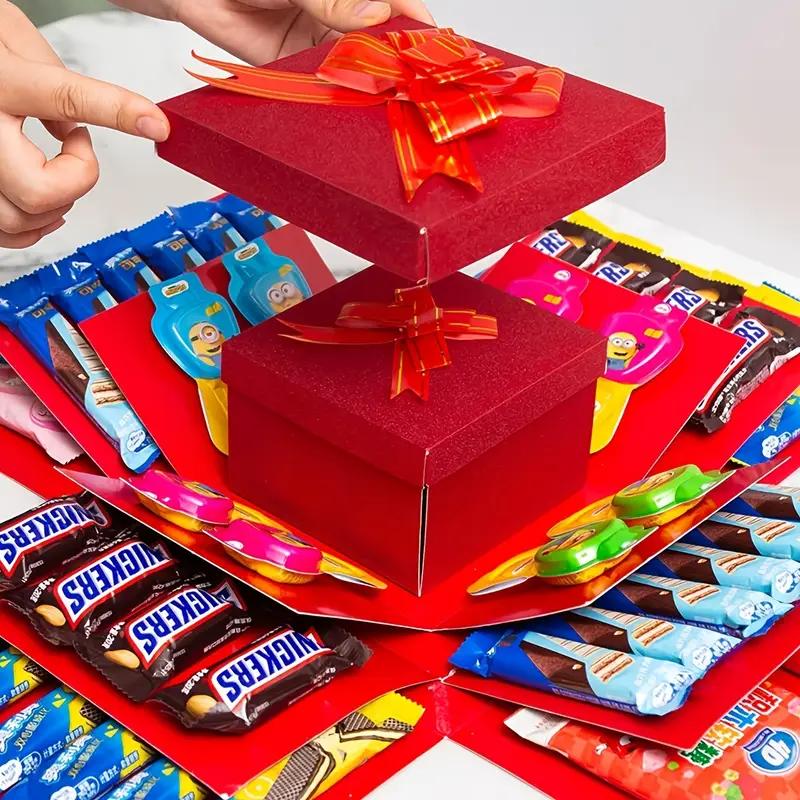 1Pc DIY Surprise Gift Box for Birthdays, Valentine's & Weddings - Perfect for Proposals & Party Favors, Includes Lid