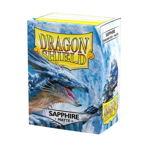 Dragon Shield Matte Sleeves, Standard Size, Sapphire, 100 Sleeves, AT-11028