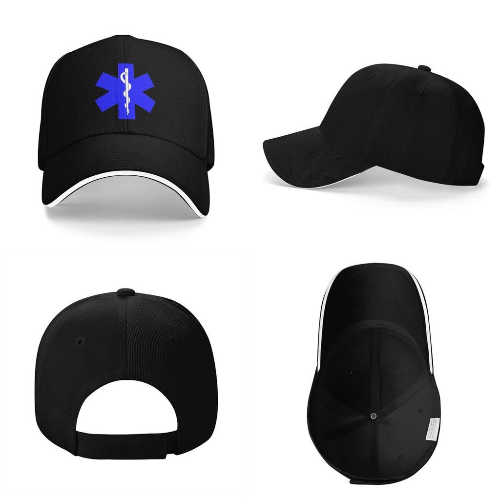 Unisex Baseball Hats EMT Star Of Life Emergency Medical Outdoor Streetwear Summer Sports Baseball Caps Hiphop Cap Casquette Hats