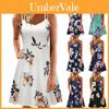 Elegant Women's Summer Sleeveless Floral Beach Dress Perfect For Holiday Occasions Size S-5xl