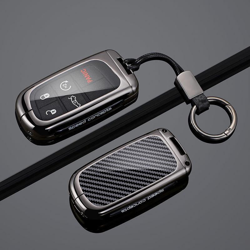 Jeep Key Case for Compass, Cherokee, Renegade, Grand Commander, and Grand Cherokee - Men's Buckle Bag Shell