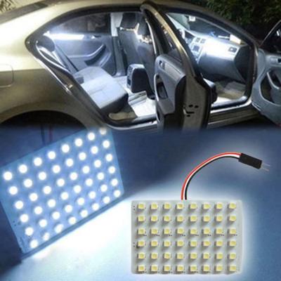 48LED T10 4W 12V Luce Bianca Pannello Luci Interni Auto Lampadina Cupola