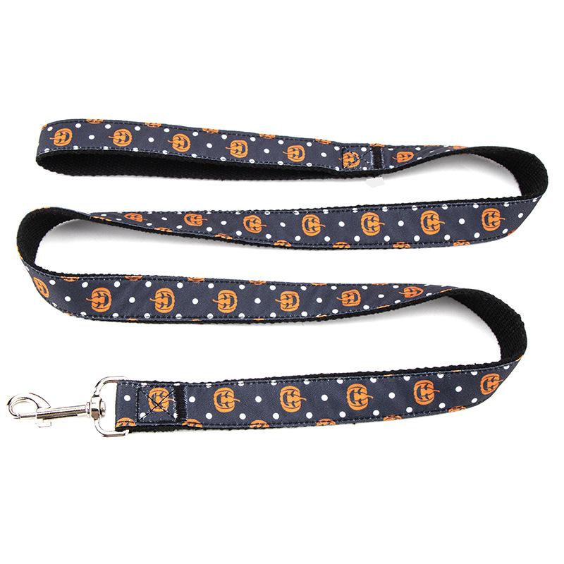 Haustier Katze und Hund Zubehör Halloween Serie Halsband, Kürbismuster Halsband