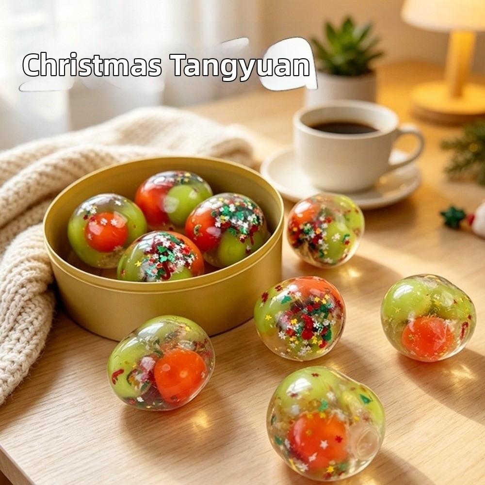 Creative Crispy Handmade Ball Anxiety Relief Christmas Squishy Toy TPR Fidget Toy Children's Gifts