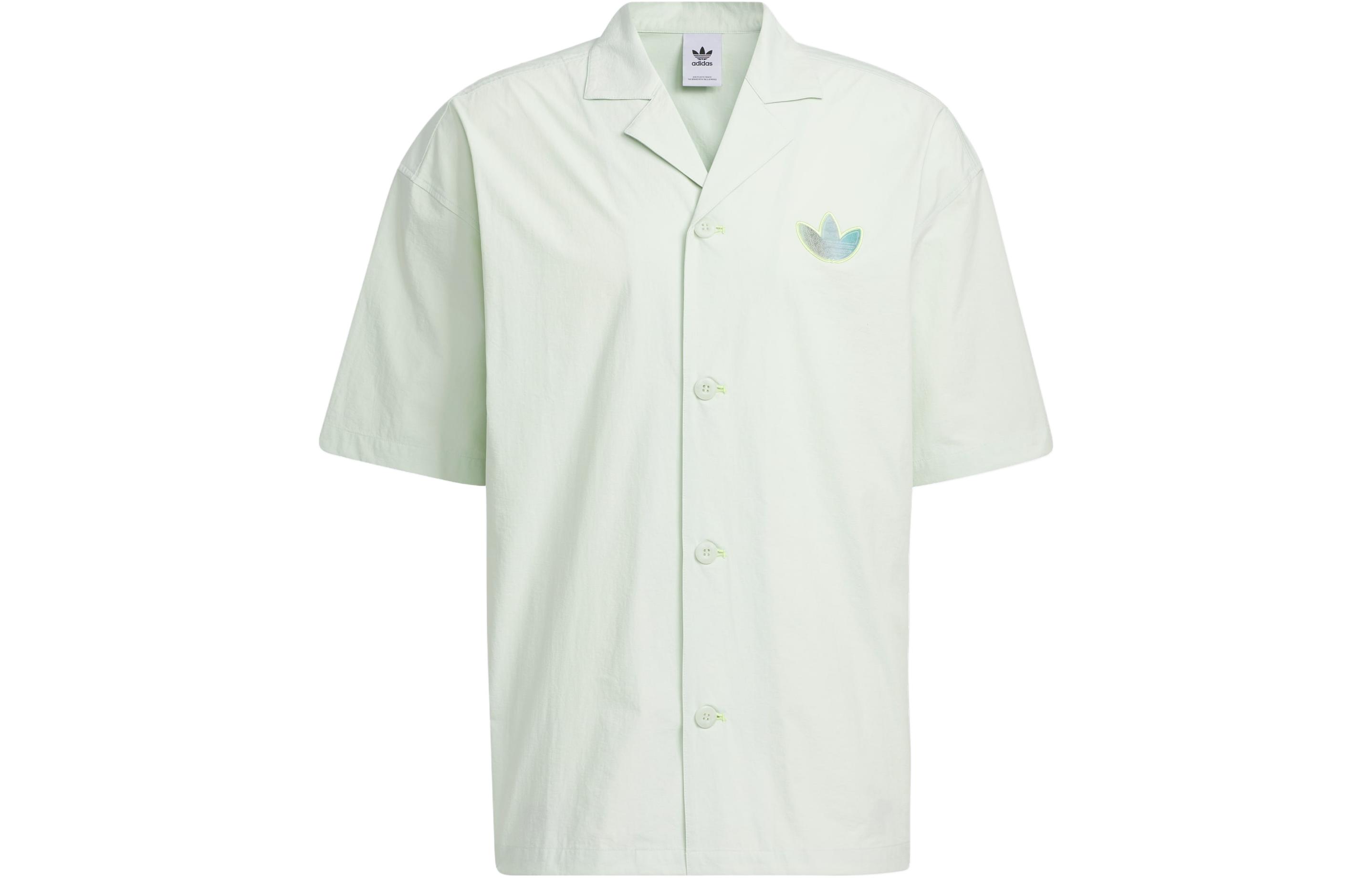 Adidas Originals Sportlife Shirt Men s Linen Green IK8625 S