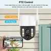 Solar-powered Surveillance Camera, Outdoor Waterproof, Wide-angle 10x Zoom, WIFI/4G Automatic Tracking Security Camera