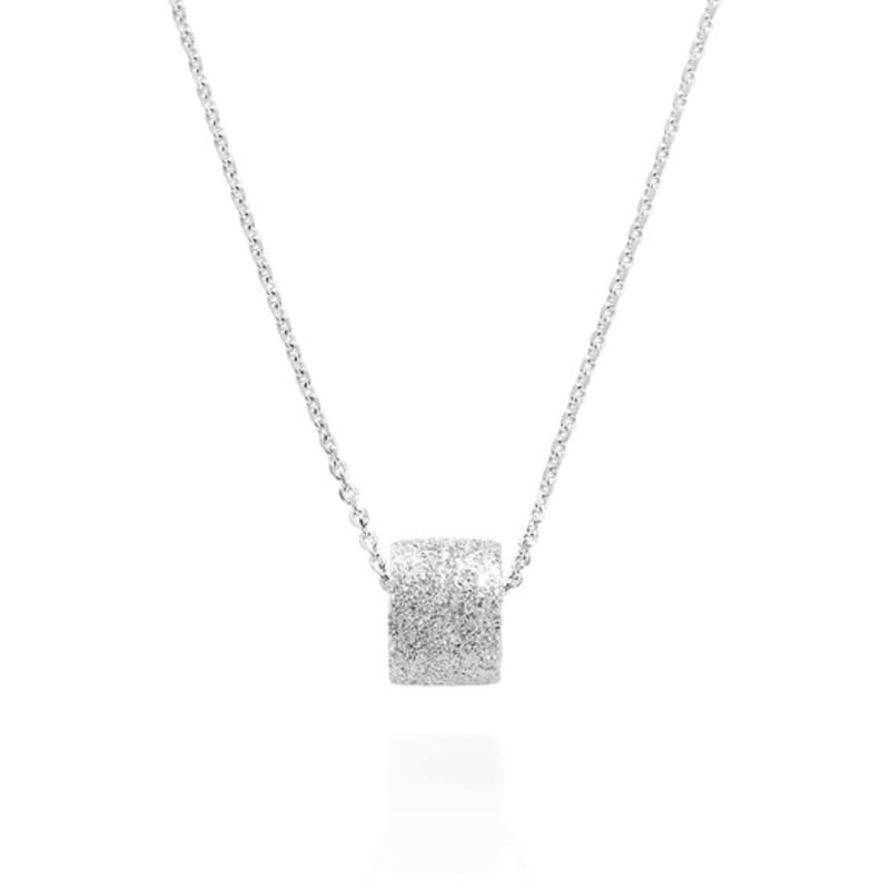 OURPIERRE GRANIT DONUT Halskette SILBER