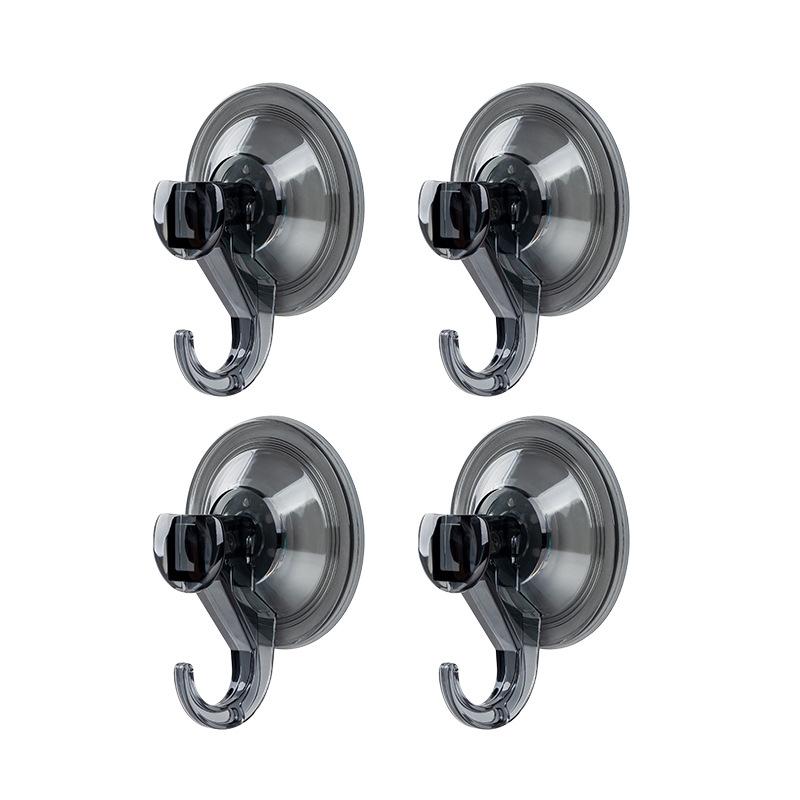 Suction Cup Hooks, Clear Reusable Heavy Duty Vacuum Suction Cup Hooks Glass Kitchen Bathroom Hooks for Towel