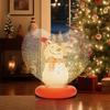 Inflatable Christmas Ornaments Heart Shape Light Up Christmas Decor Figurine Inside Inflatable Balls Decorations For Outdoor