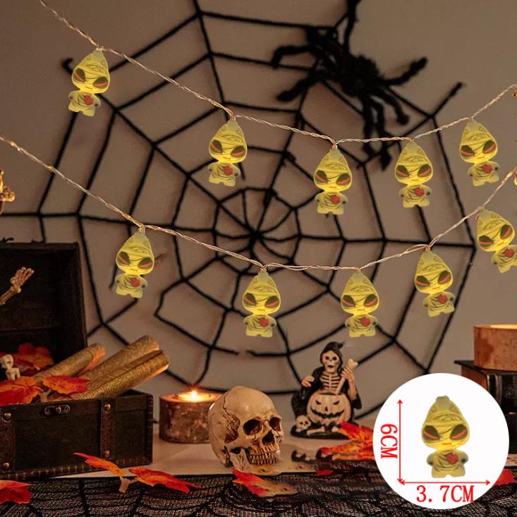 Halloween Pumpkin Ghost LED String Lights for Holiday Decor