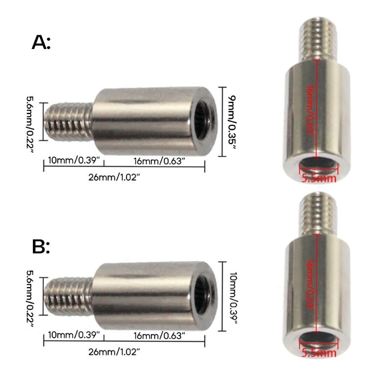 Chrome Arcade Joystick Schaftverlängerung Joystick Verlängerungsstange Schrauben Passend für SANWA/Seimitsu Joysticks Gaming Zubehör