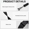 Comfortable Silicone Band with Magnetic Lock Breathable Accessory Sweat Resistant Silicone Watch Strap for Watch Fit3