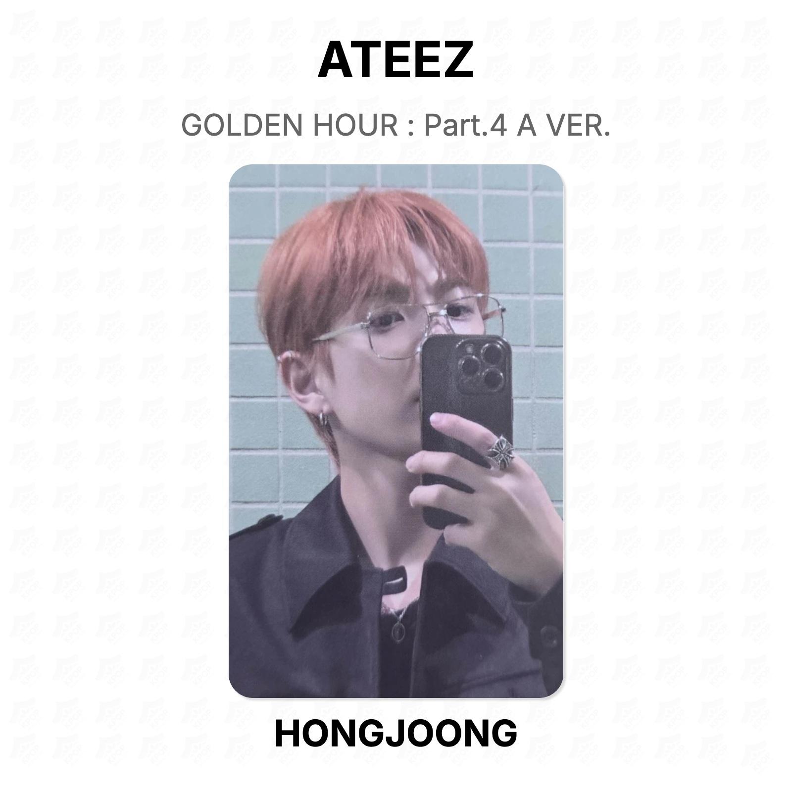 ЗОЛОТОЙ ЧАС ATEEZ : Часть 4 A ВЕР. Официальная фотокарта HONGJOONG