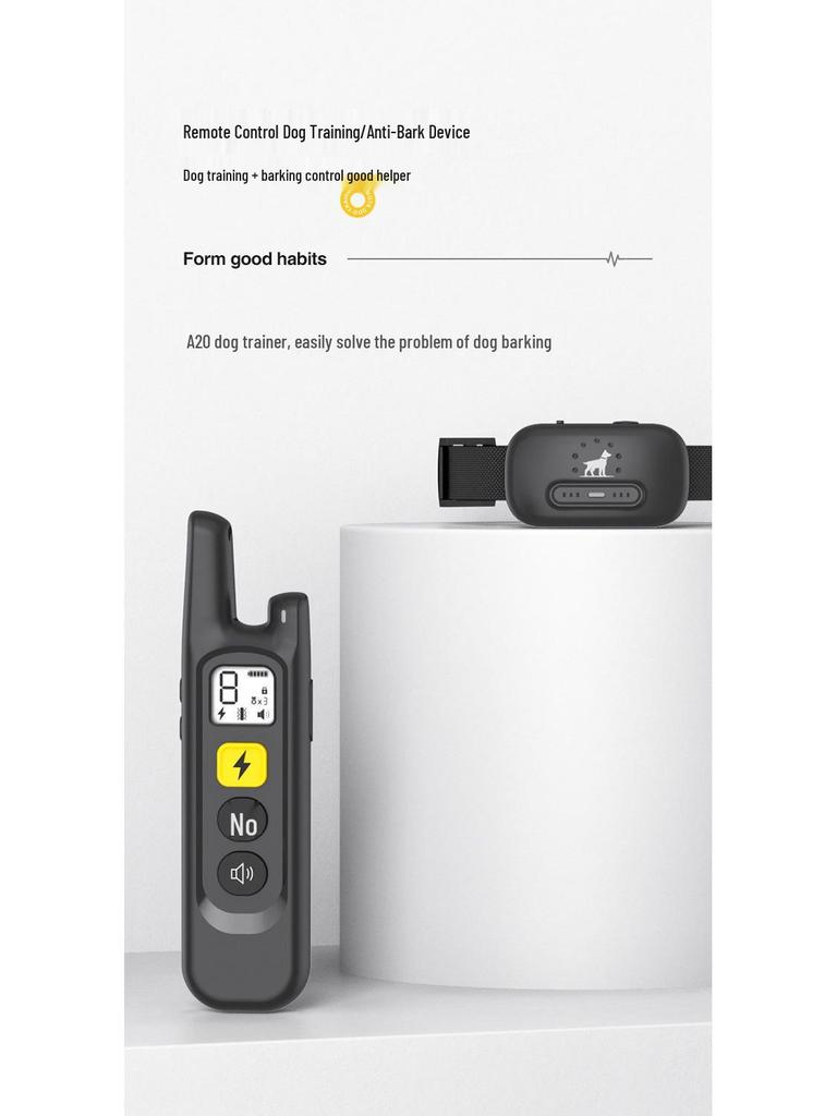 Remote Anti-Bark Electric Dog Training Collar for Large and Small Dogs