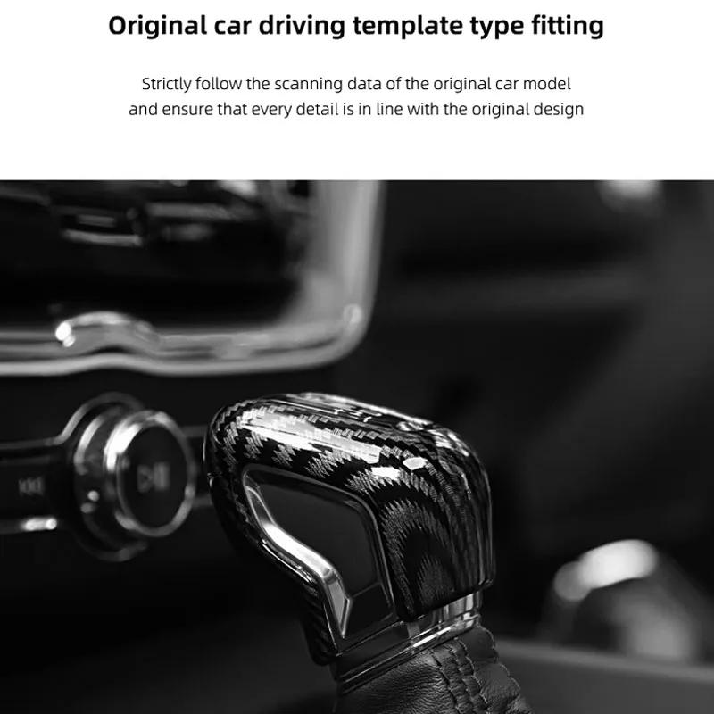 Car Badge Knob Handle Cover Gear Head Shift Emblem Stickers Decoration Decal Interiors For Volvo XC90 XC60 S60 V60 XC40 S90 V90