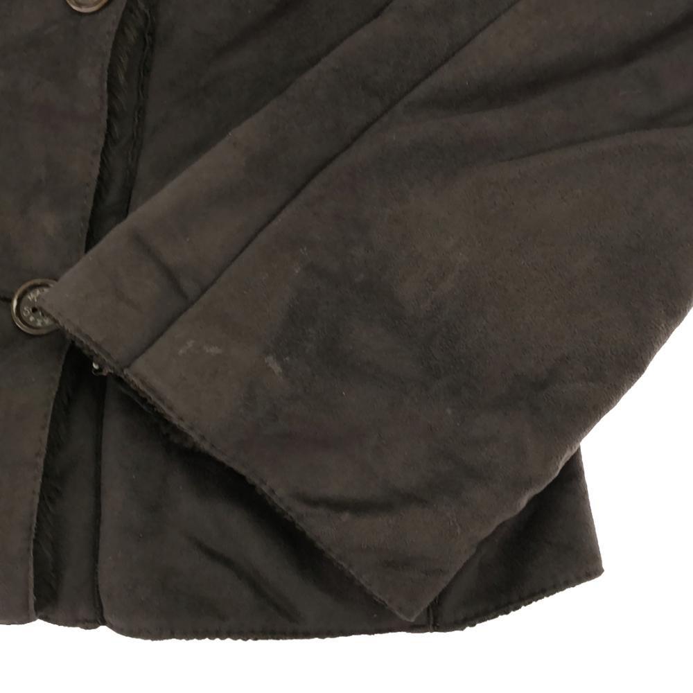 MAX&CO made in Italy Hooded Mouton jacket 42 Brown Back fleece Women Used