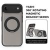 For iPhone Air Case with Ring Kickstand Compatible with MagSafe PU Leather Back Cover