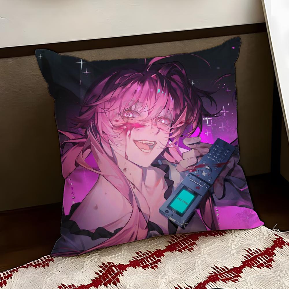 MMirai NNikki Cushion Cover Reversible Soft Durable Pillow Cover Home Car MultiScene Use for Daily Comfort