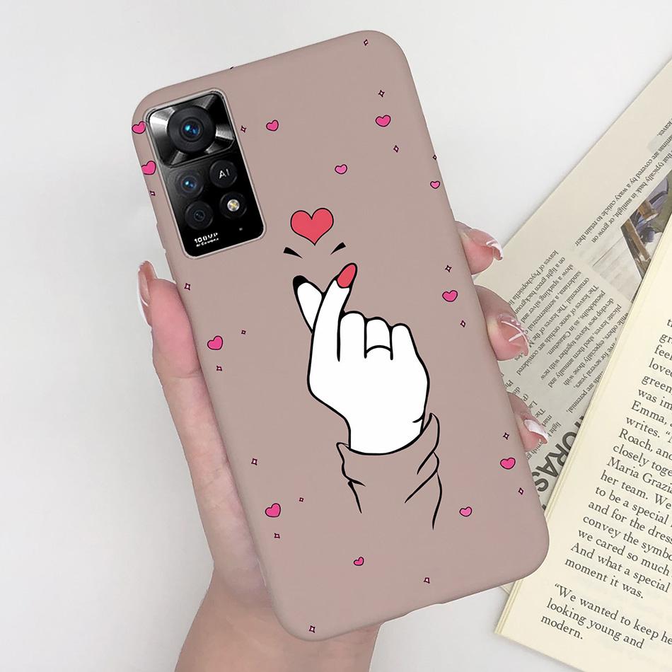 For Xiaomi Redmi Note 11 Pro 4G 5G Phone Case Cute Diasy Pattern Soft Silicone TPU Back Cover Funda For Redmi Note11 11Pro Coque
