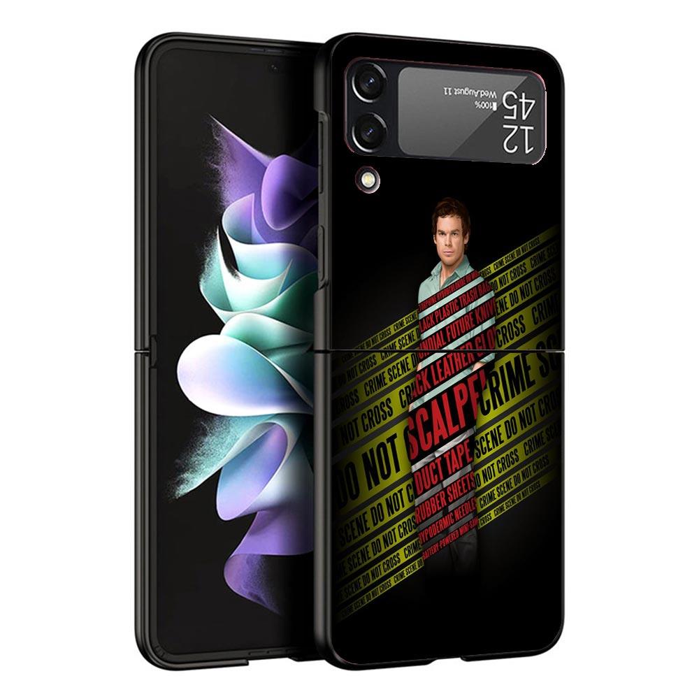 TV Show Dexter Morgan Black Phone Case For Samsung ZFlip7 ZFlip6 ZFlip5 ZFlip4 ZFlip3 5G Hard Protective Galaxy Z Flip 3 4 5 6 7