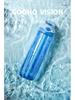 Tritan Large Capacity Portable Sports Water Bottle with Straw - Stylish Plastic Cup for Adults.