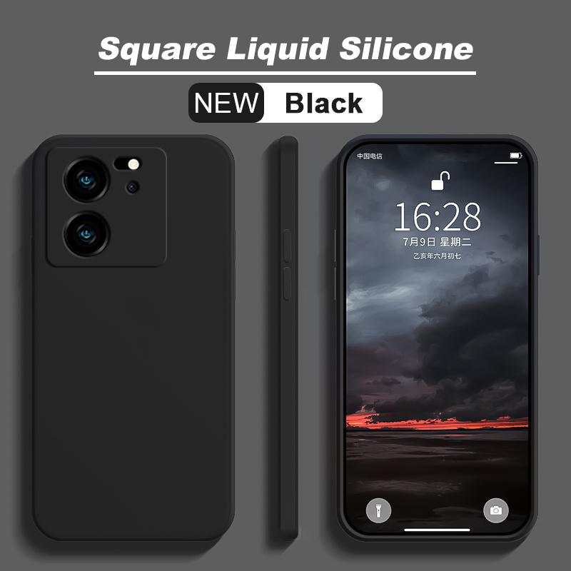 For Xiaomi 13T 13 T Pro Case Square Liquid Silicone Phone Cases For Xiaomi Mi 13T 13 T Mi13 Mi13T Xiaomi13T Pro Soft Back Cover