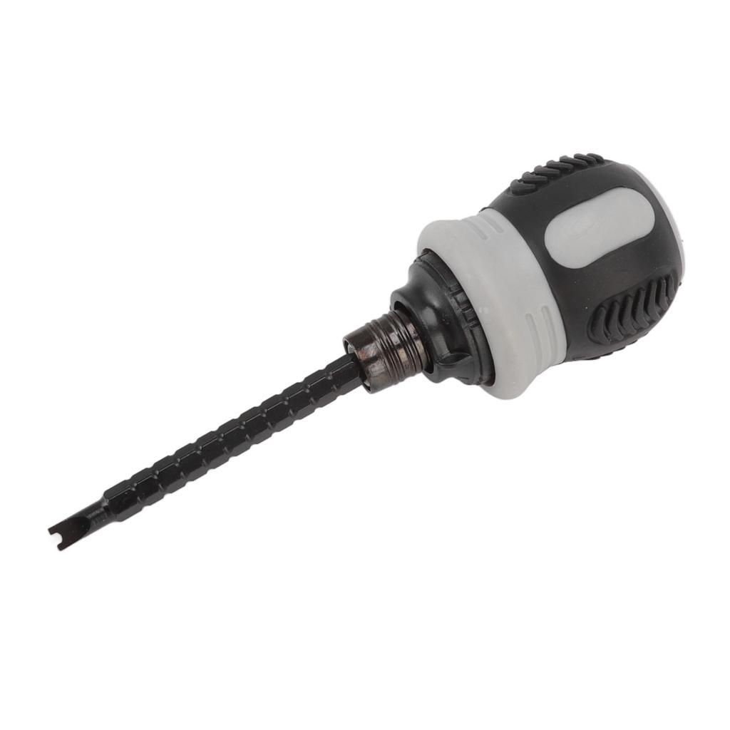 13 in 1 Mini Ratschenschraubendreher-Bit-Set Teleskopischer Arbeitssparender Schraubendrehergriff mit 6 Stück Dual