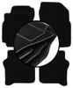 Satz Velours-Fußmatten für: Nissan Primera P12 Kombi, Limousine, Schrägheck (2001-2007)