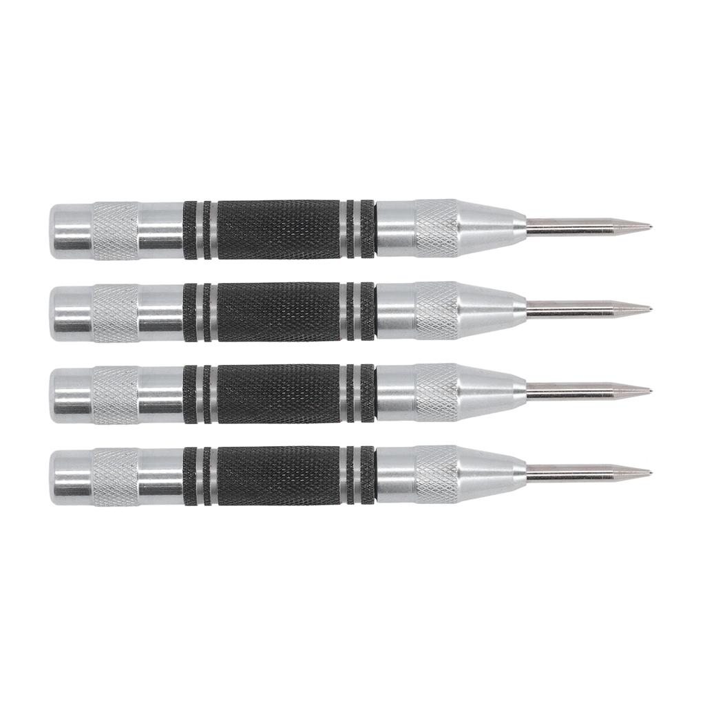 4Pcs Center Punch Automatic High Speed Steel 5in Tool Set Kit for Installation Maintenance
